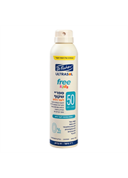 אולטרסול Free קידס ספריי שקוף לעור רגיש SPF50