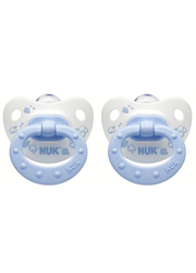 2 מוצצי סיליקון NUK Blue