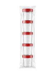 כוס סטרילית לבדיקת שתן מארז 5