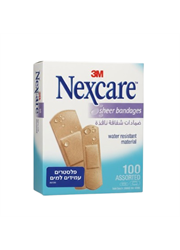 ‎100 פלסטרים עמידים למים 2 גדלים שונים