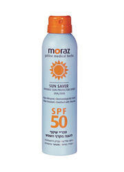 ספריי הגנה שקוף SPF50