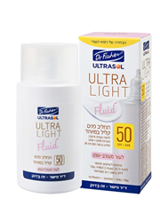 ‎‎אולטרסול פלואיד תחליב פנים קליל SPF50 לעור מעורב-שמן