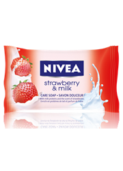 סבון מוצק פרוטאין חלב בניחוח תות NIVEA