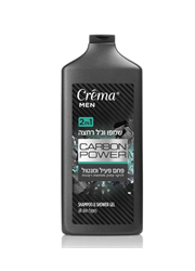 שמפו וג'ל רחצה קרבון פאואר לגבר 2 ב-1