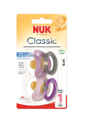 מוצצי לטקס אורתודנטיים NUK Classic Soft