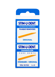 סטים יו דנט רגיל 100 קיסמים לשיניים Original Stim-u dent