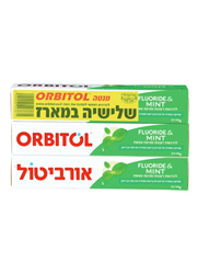 ‎משחת שיניים מנטה מארז שלישיה