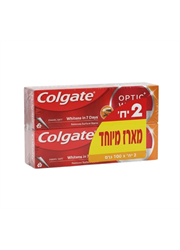 מארז זוג משחת שיניים אופטיק וויט מינרל וולקני