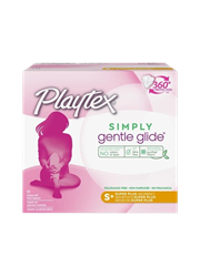 פלייטקס סימפלי ג'נטל גלייד טמפונים עם מוליך סופר פלוס