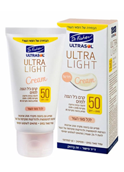 ‎אולטרסול אולטרה לייט קרם ג’ל הגנה לפנים SPF50 לכל סוגי העור