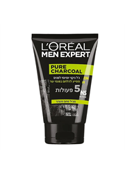 מן אקספרט ג'ל ניקוי פנים פחם מטהר לגבר Pure Charcoal