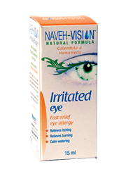 טיפות עיניים צמחיות להקלה במצבי אלרגיה Irritated Eye