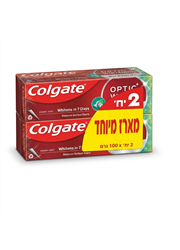מארז זוג משחת שיניים אופטיק וויט מינט פלוס מינרל