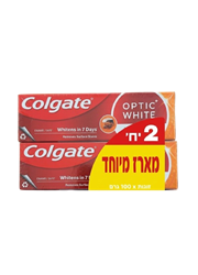 מארז זוג משחת שיניים אופטיק וויט מינרל וולקני