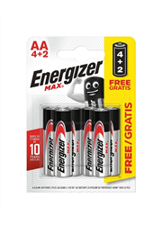 מארז 6 סוללות אלקליין אנרג'ייזר