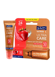 ‎‎אולטרסול Ultra Care שפתון לחות והגנה SPF50 תות